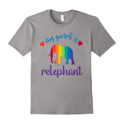Elephant love My GunFather's Daye is relephant Tshirt-Father's Day - S