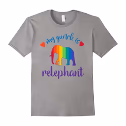 Elephant love My GunFather's Daye is relephant Tshirt-Father's Day - XL