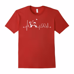 Alaskan Malamute love heartbeat T Shirt-Father's Day - S