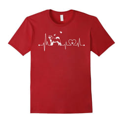 Alaskan Malamute love heartbeat T Shirt-Father's Day - XXL