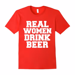 Real women drink beer funny t-shirt beer lovers craft beer-Father's Day - L