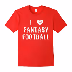 I Love Fantasy Football Funny Draft Day T Shirt-Father's Day - M