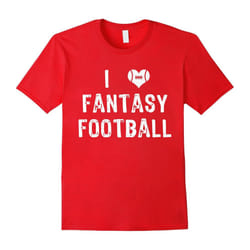 I Love Fantasy Football Funny Draft Day T Shirt-Father's Day - XXL