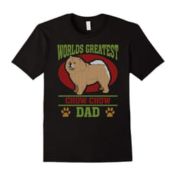 Worlds Greatest Chow Chow Dad T-shirt-Father's Day - XXL
