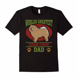 Worlds Greatest Chow Chow Dad T-shirt-Father's Day - XXXL