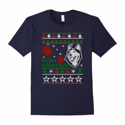 Husky Christmas T-shirt-Funny Christmas Shirt For Dog Lover-Father's Day - XXL