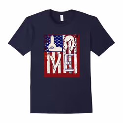 Distressed Love Flag Shirt for Hairdressers or Hairstylist-Father's Day - XXXL