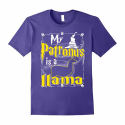 My Patronus Is A Llama T-shirt Llama Lovers-Father's Day - L
