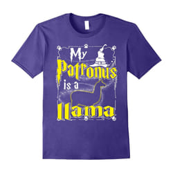 My Patronus Is A Llama T-shirt Llama Lovers-Father's Day - L