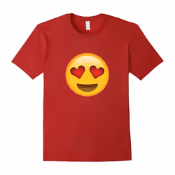 Hearts Love Eyes Smile Emoji T Shirt-Father's Day - L