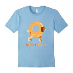 Beagle Shirt Bagel Funny Cute Love Dog Puppy Doge Pup Tee-Father's Day - L