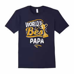 Mens World's Best Papa Graphic T-Shirt-Father's Day - XXL