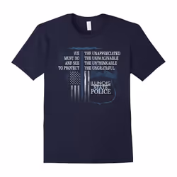 Illinois State Police Shirt Illinois State Trooper Gifts-Father's Day - XXL