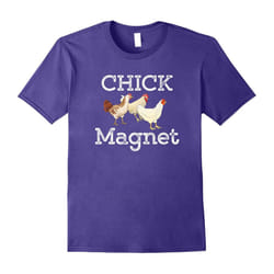 Chick Magnet Funny Chicken Lover Graphic T-Shirt-Father's Day - XL
