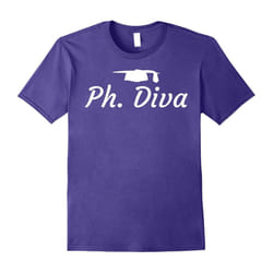 Ph diva t shirt â phd graduation gifts-Father's Day - XXL