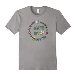 Save The Bees Inspirational T-Shirt For Nature Lovers-Father's Day - L
