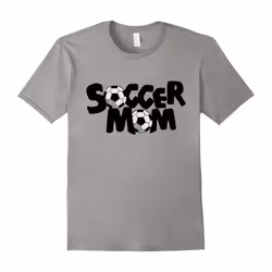 Soccer Mom T-shirt Proud Soccer Mom I Love Soccer Tee-Father's Day - L