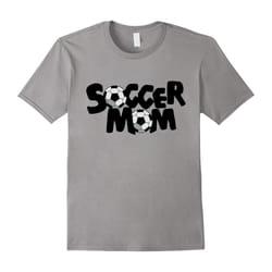 Soccer Mom T-shirt Proud Soccer Mom I Love Soccer Tee-Father's Day - XXL