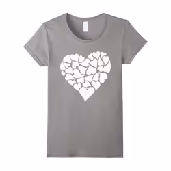 Hearts LOVE Valentine's Day Gift Shirt for Women Girls-Father's Day - M