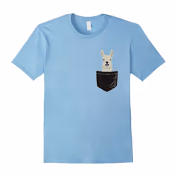 Llama in Your Pocket Tshirt Gift Pet Love-Father's Day - M
