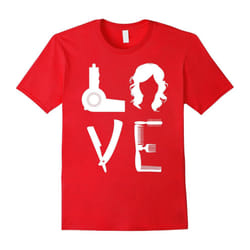 Hairdresser Tshirt , Love Hairdresser-Father's Day - XXXL