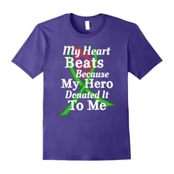 Heart Organ Transplant Hero Gratitude T Shirt-Father's Day - L