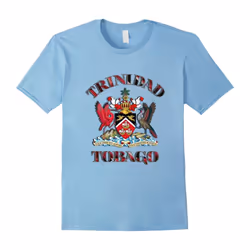 Trinidad and Tobago crest emblem flag tee t shirt trini-Father's Day - XXL