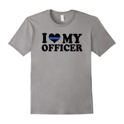 Police Shirt â I Heart My Officer Love My Officer Love Cops-Father's Day - M