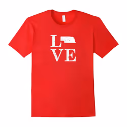 Cute Nebraska Love Shirt for Proud Nebraskans & Cornhuskers-Father's Day - XXXL
