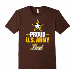Mens Army Dad T-Shirt Proud US Army Dad-Father's Day - XXL