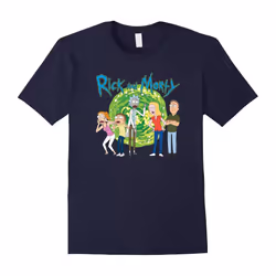 Rick & Morty Family Group Portal with Logo-Father's Day - M