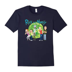 Rick & Morty Family Group Portal with Logo-Father's Day - XXL
