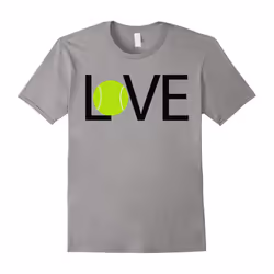 I Love Tennis T-shirt. Tennis Ball my Favorite Sport-Father's Day - L