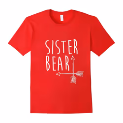 Sister Bear T-Shirt Family Portrait With Mama and Papa Bear-Father's Day - XL