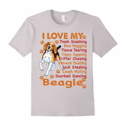 I love my Beagle â I love my Dog â Beagle Dog shirt-Father's Day - XXXL