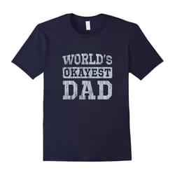 Vintage World's Okayest Dad T-Shirt-Father's Day - XXL