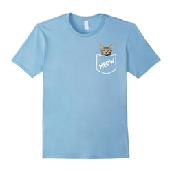 Cat In A Pocket â Kitten Lover Tiny Kitty Funny T-Shirt-Father's Day - XXL