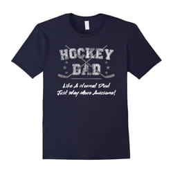 Hockey Dad T Shirt â Fun Fathers Gift Tee Shirt â Slogan-Father's Day - XXXL