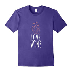 ANTIFA LGBT âLove Winsâ Pride T-Shirt-Father's Day - L