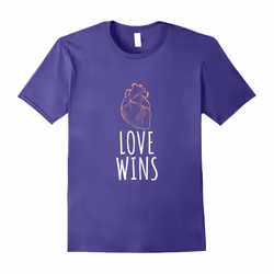 ANTIFA LGBT âLove Winsâ Pride T-Shirt-Father's Day - XXXL