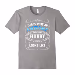 Men's Valentines day gifts for wife from hubby amazing hubby tee-Father's Day - XL