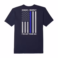 I've Got Your Six Honor Respect Thin Blue Line Police Shirt-Father's Day - L