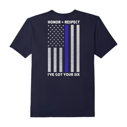 I've Got Your Six Honor Respect Thin Blue Line Police Shirt-Father's Day - XL