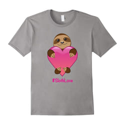 # Love Sloths Tshirt â Sloth Valentines Day Gift T-Shirt-Father's Day - M