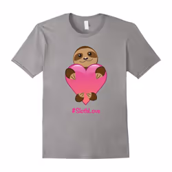 # Love Sloths Tshirt â Sloth Valentines Day Gift T-Shirt-Father's Day - XL