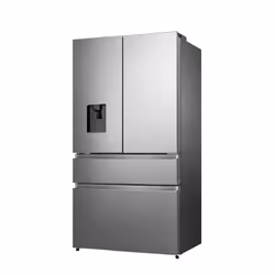 Hisense RF749N4WIF, Freestanding, French door, Stainless steel, Touch, LED, Inside