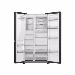 Hisense RS818N4TFE side-by-side refrigerator Freestanding 632 L E Black