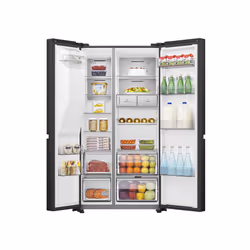 Hisense RS818N4TFE side-by-side refrigerator Freestanding 632 L E Black - Additional view 5