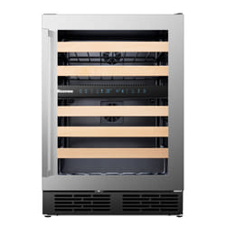 Hisense RW17W4NWG0 wine cooler Compressor wine cooler Built-in Stainless steel 46 bottle(s)