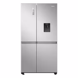 Hisense RS840N4WCE, Freestanding, American door, Stainless steel, Touch, LED, R600A